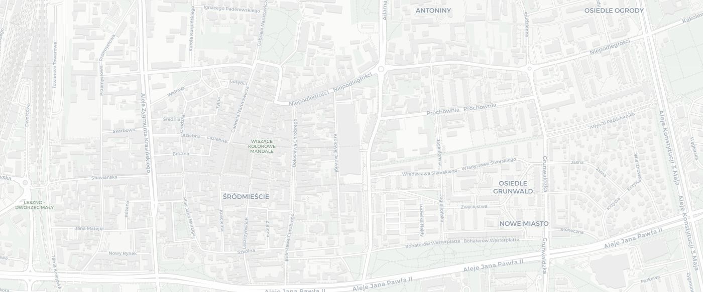 Mapa dojazdu do salonu VisionOptyk Leszno