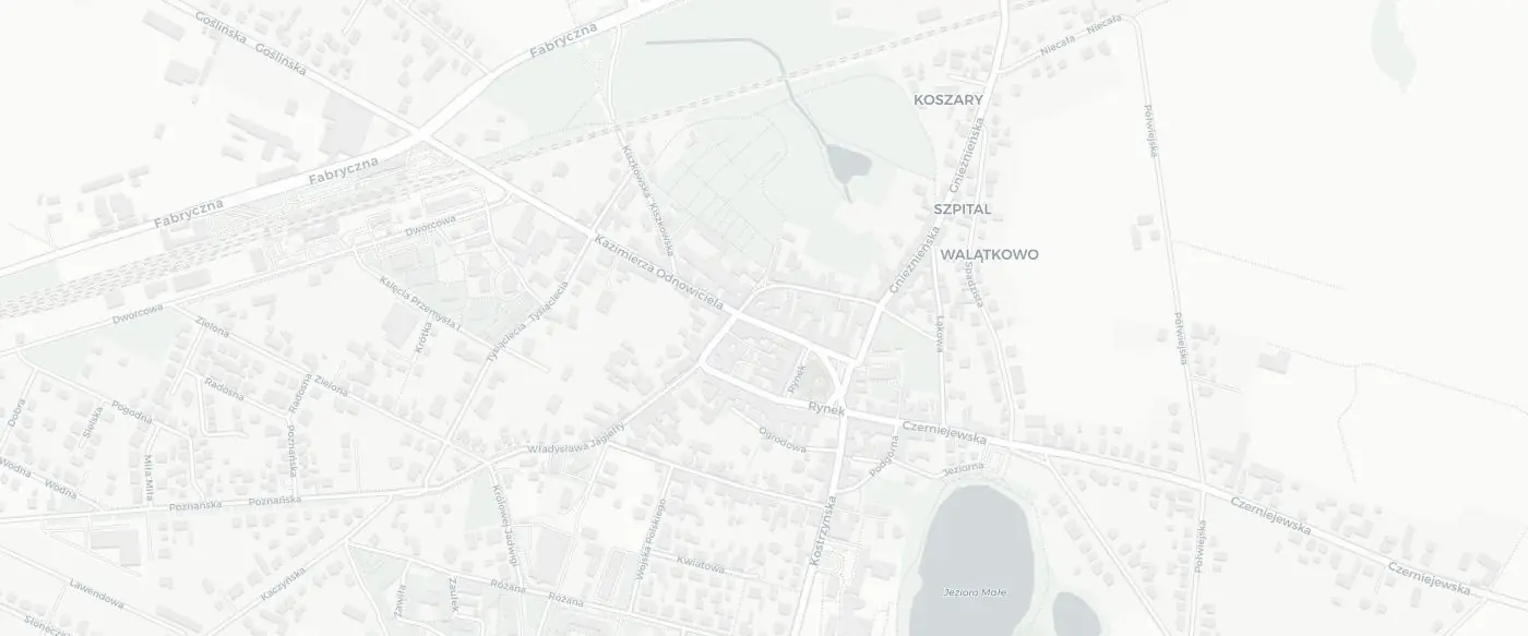 Mapa dojazdu do salonu VisionOptyk Pobiedziska